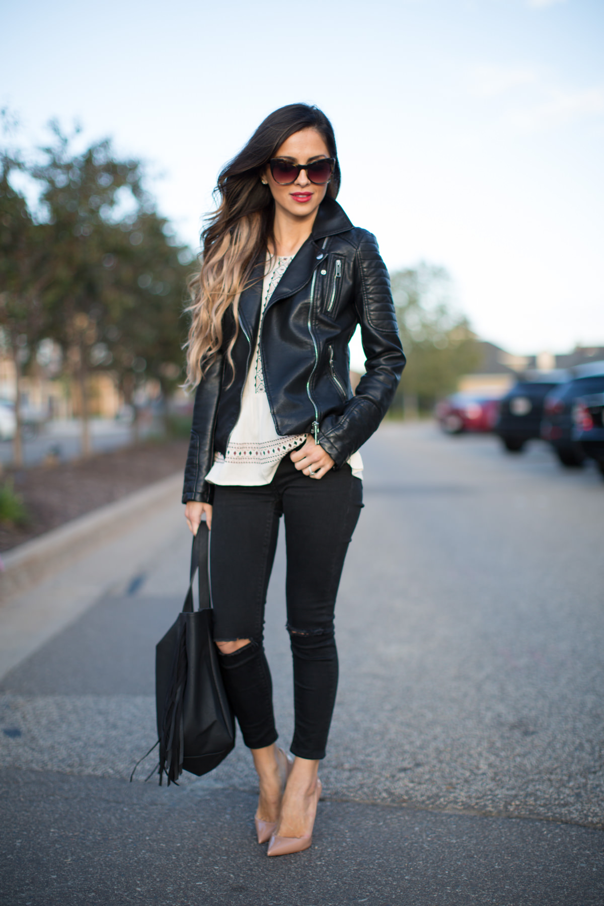 Leather & Skinny Jeans. Mia Mia Mine
