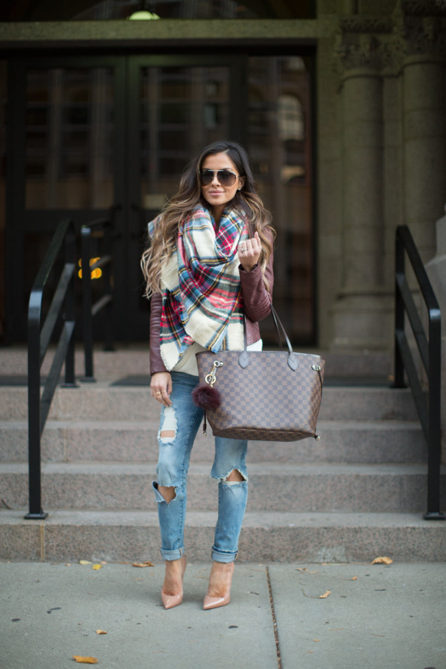 Blanket Scarf Fashion Blogger
