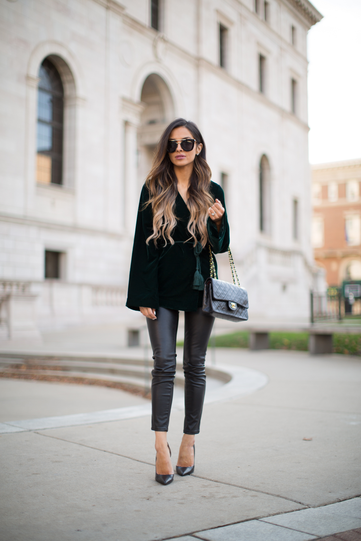 velvet holiday outfit