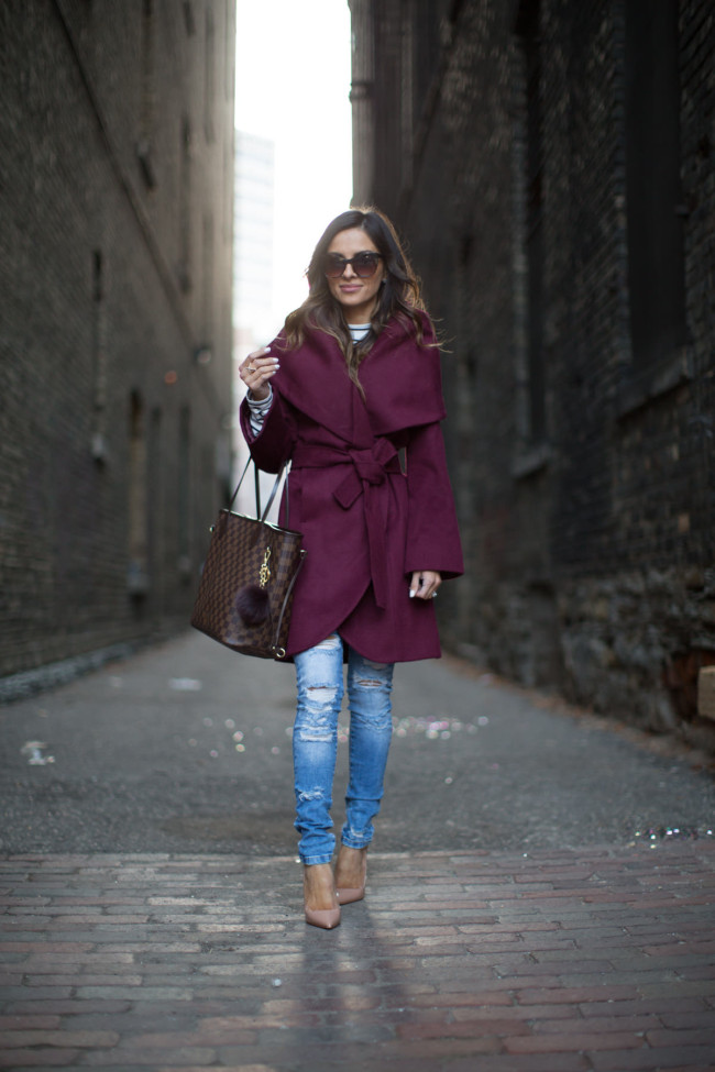 Fall Burgundy Coat