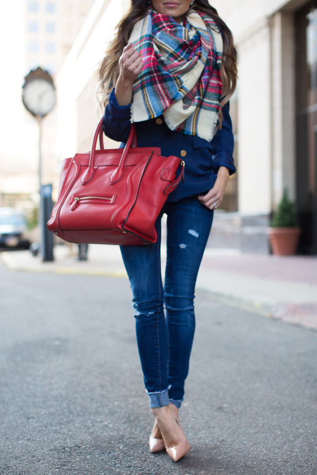 Plaid Blanket Scarf