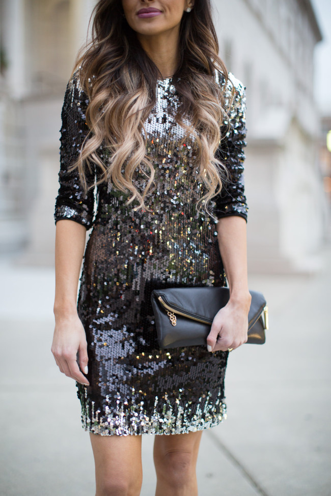 bb dakota ombre sequin dress