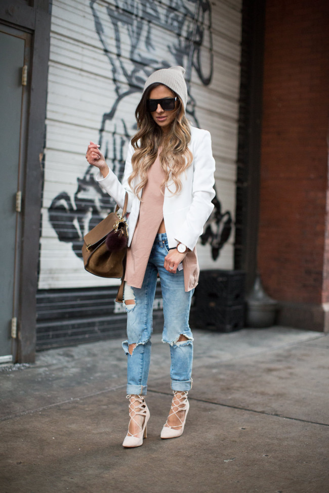 distressed ripped jeans