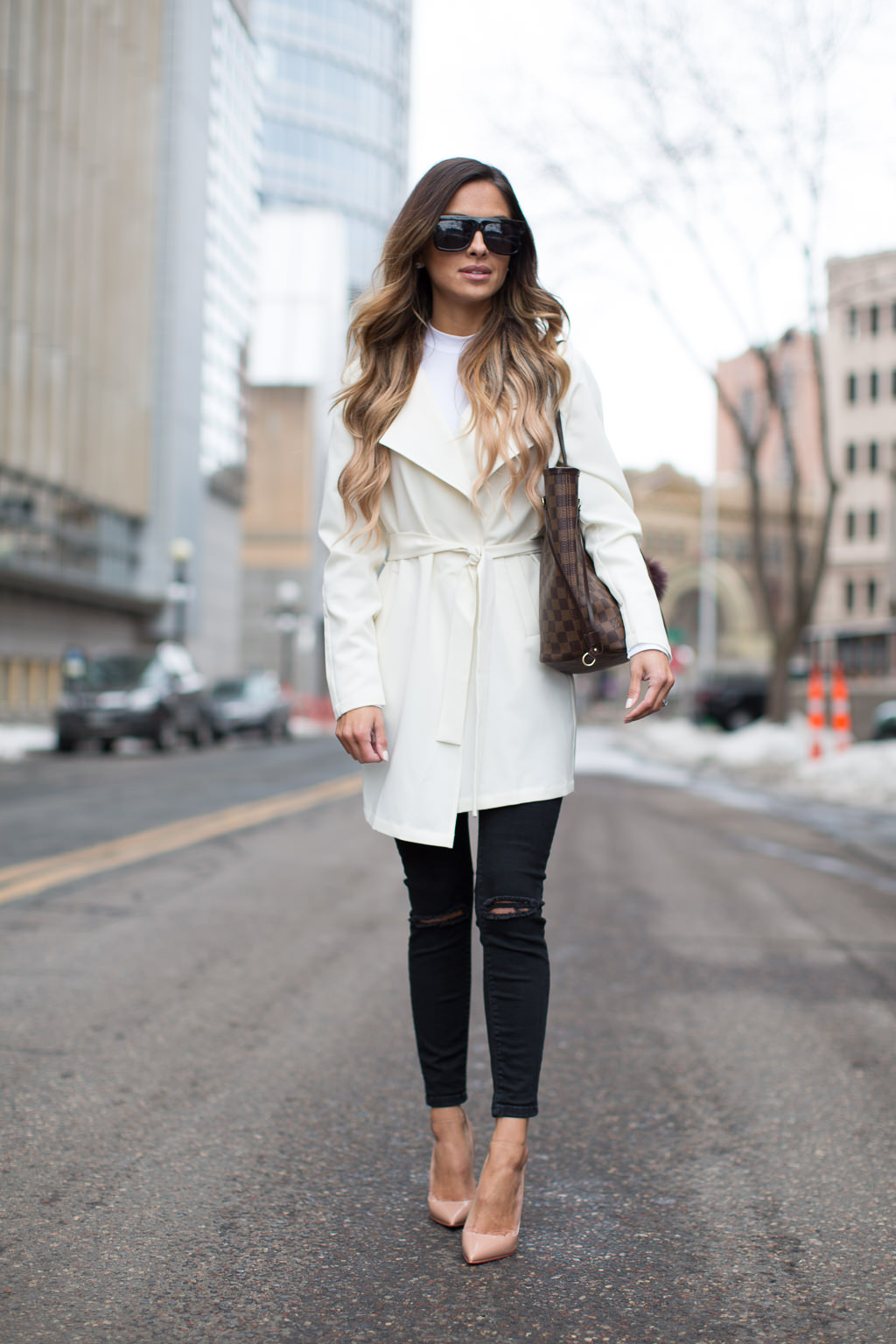 White Trench Coat. - Mia Mia Mine