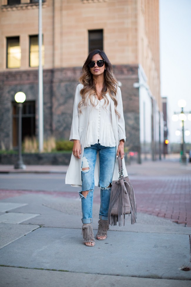 how to wear fringe this season