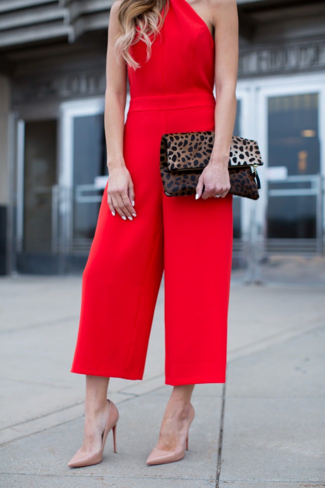 red jumpsuit how to wear