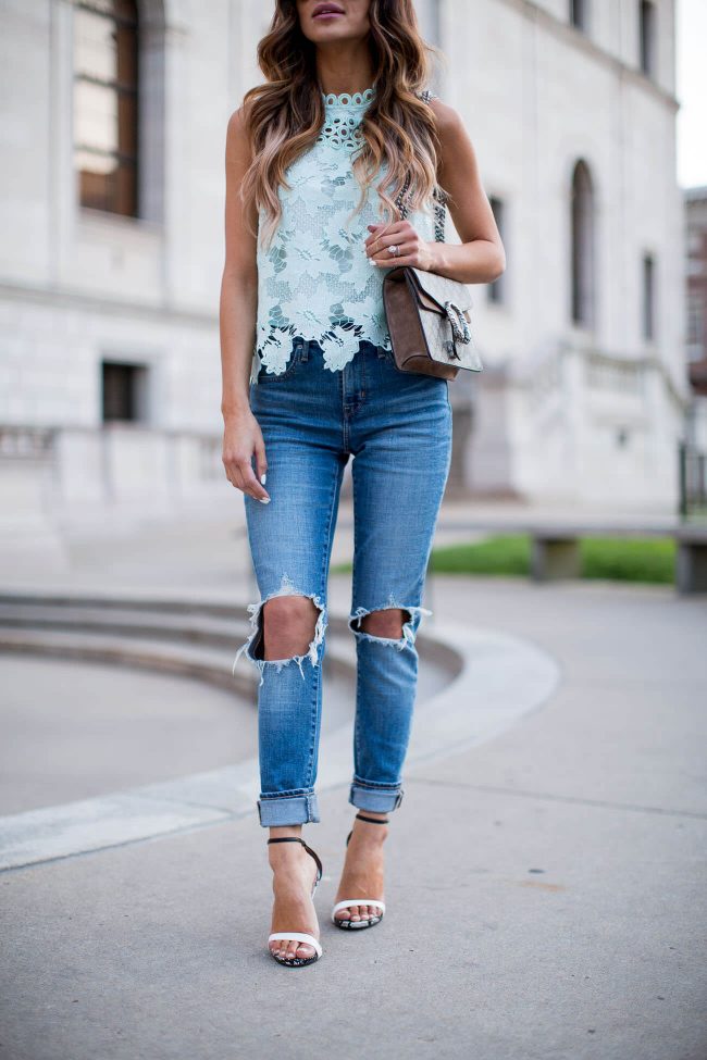 fashion blogger mia mia mine in levis jeans and steve madden heels from nordstrom