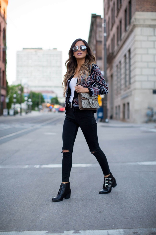 fashion blogger mia mia mine wearing quay sunglasses and asos buckle boots
