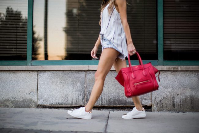 mia mia mine in one teaspoon cut off shorts and topshop white sneakers