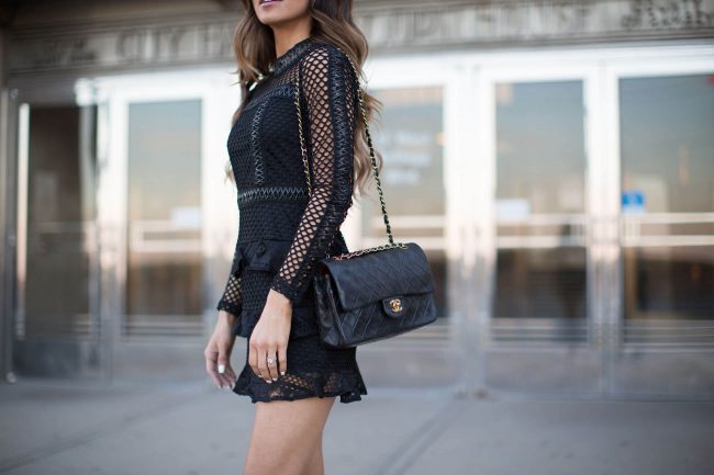 maria vizuete in a lace mesh dress from asos