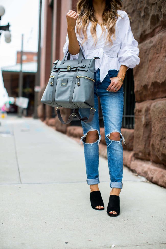 minnesota fashion blogger mia mia mine in levis jeans and topshop mules
