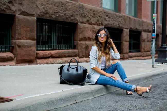 fashion blogger mia mia mine in a topshop blazer and givenchy antigona bag