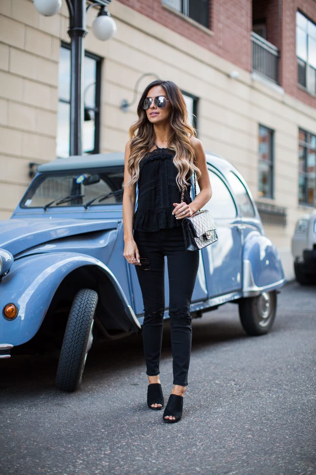 fashion blogger mia mia mine in a topshop top and jeans