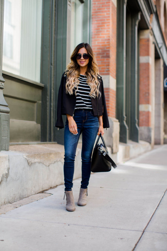 fashion blogger mia mia mine wearing an old navy outfit for fall