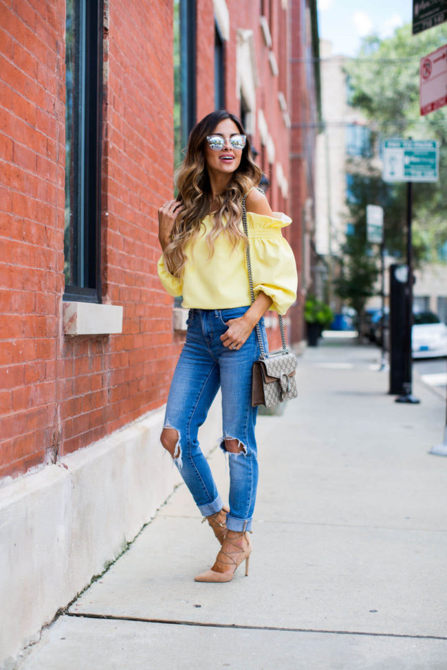 fashion blogger mia mia mine in sam edelman lace up heels