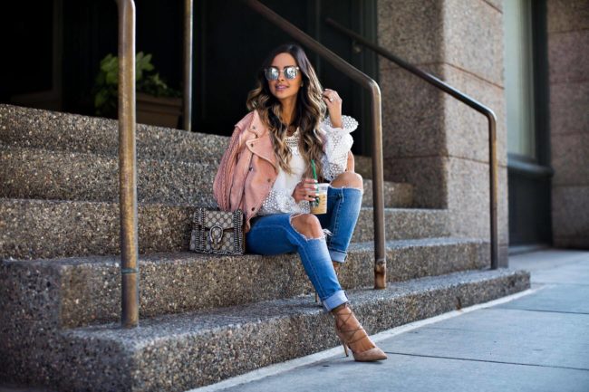 fashion blogger mia mia mine wearing sam edelman lace-up heels from nordstrom