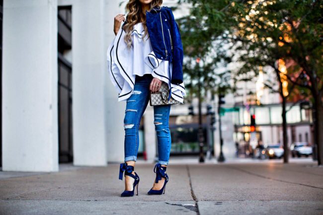 fashion blogger mia mia mine wearing ribbon lace-up heels
