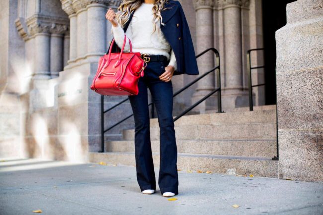 fashion blogger mia mia mine in sailor jeans from banana republic