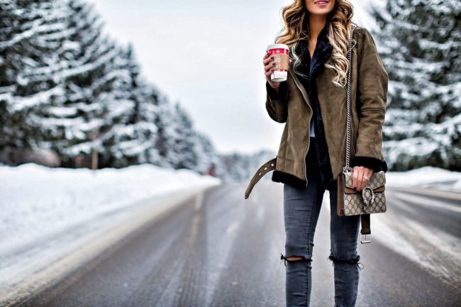 fashion blogger mia mia mine wearing a winter outfit from nordstrom