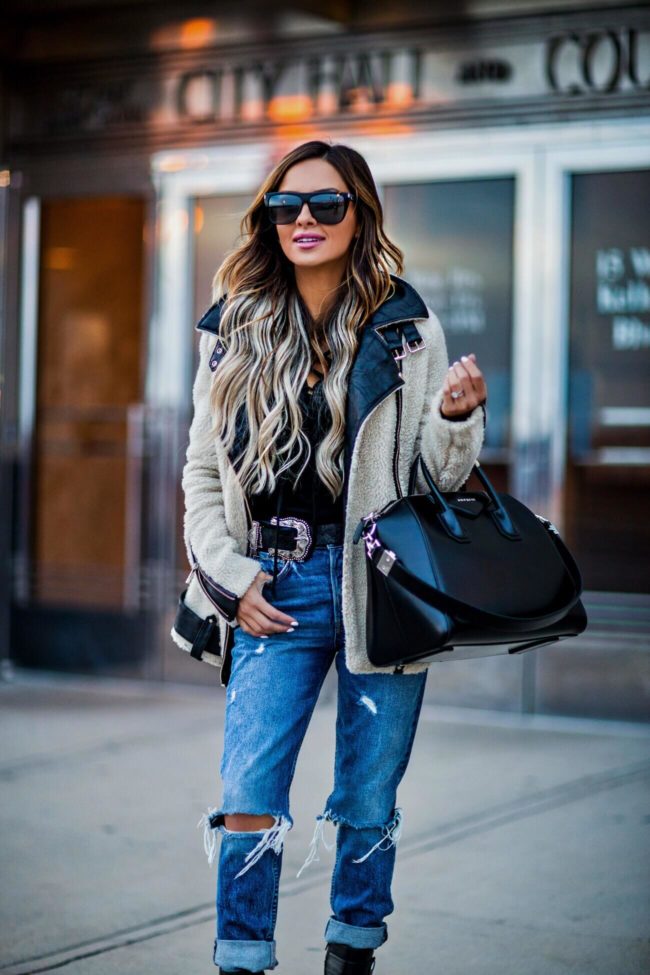 fashion blogger mia mia mine wearing a givenchy antigona bag from nordstrom and saint laurent sunglasses 