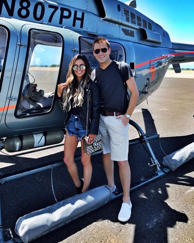 fashion blogger mia mia mine in oahu helicopter ride