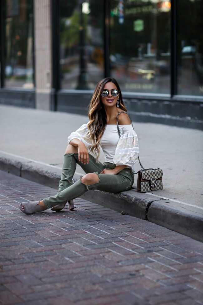 mia mia mine wearing illesteva sunglasses from net-a-porter and a gucci dionysus bag