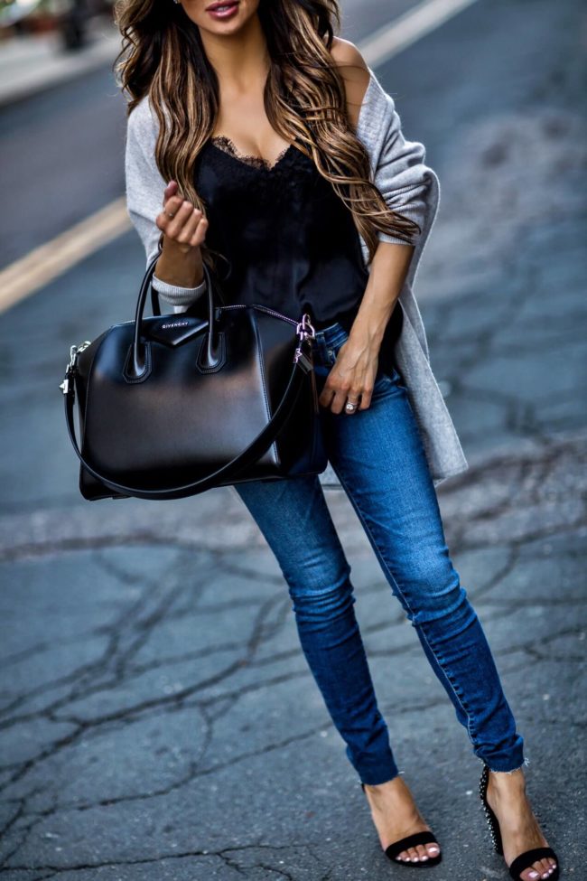fashion blogger mia mia mine wearing a givenchy antigona bag and ag denim from the nordstrom anniversary sale 2017
