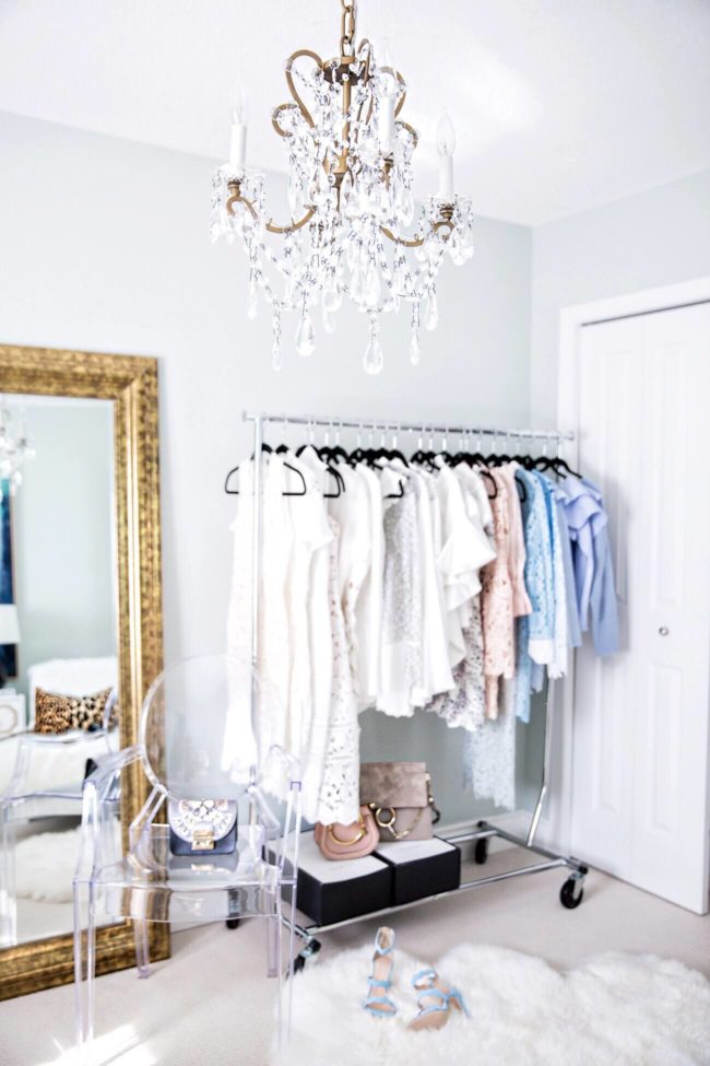 fashion blogger office closet tour