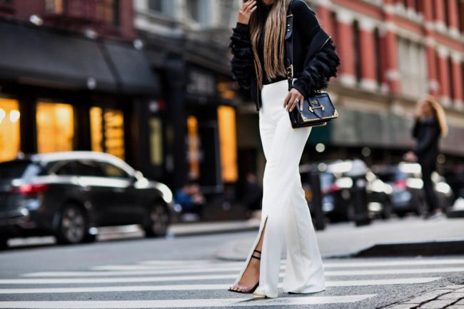 fashion blogger mia mia mine wearing a prada cahier bag