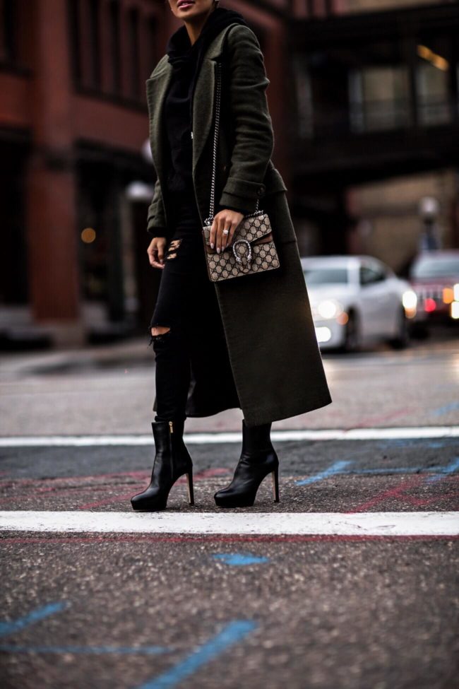 fashion blogger mia mia mine wearing jimmy choo black booties