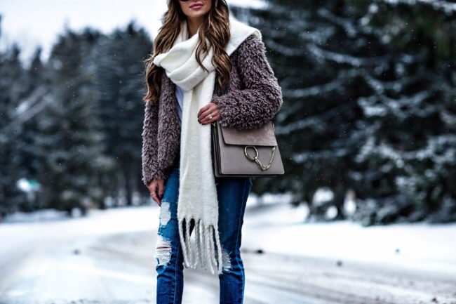 fashion blogger mia mia mine wearing a chloe faye bag