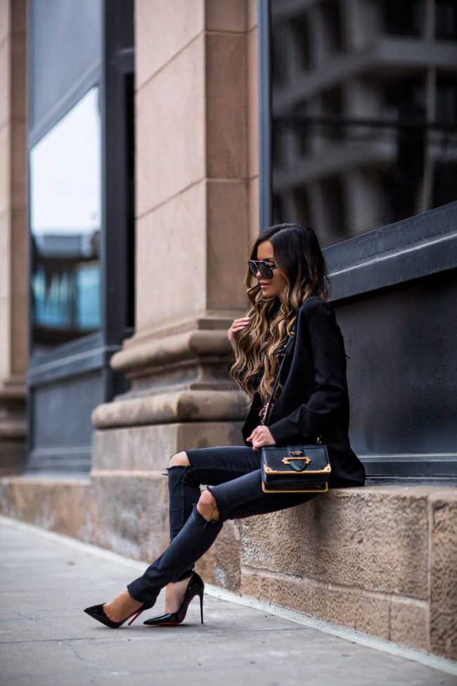 fashion blogger mia mia mine wearing christian louboutin so kate heels and a prada cahier bag