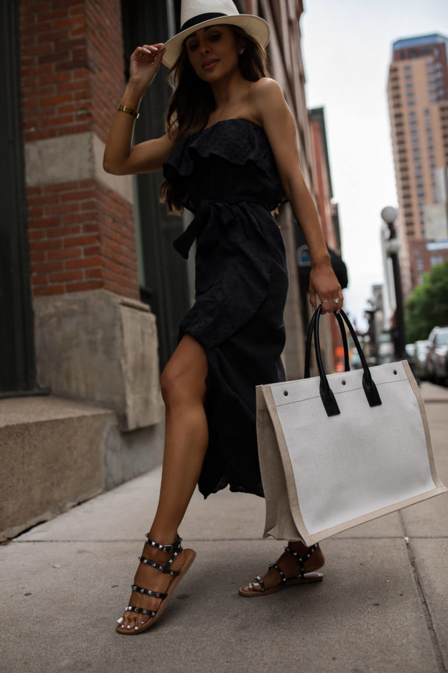 fashion blogger mia mia mine wearing sandals from walmart for summer