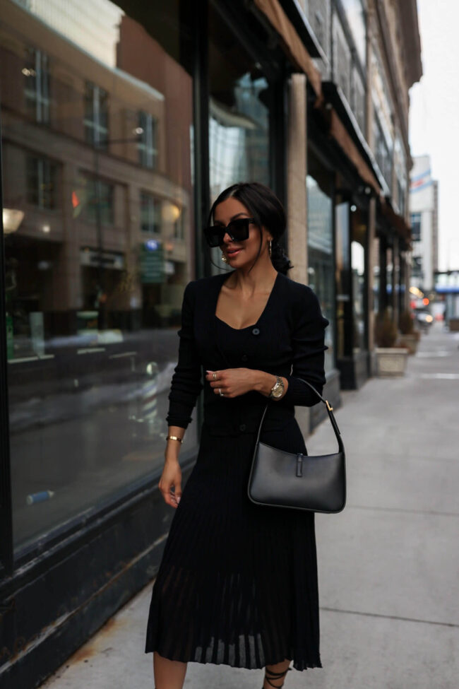fashion blogger mia mia mine wearing a matching set from walmart