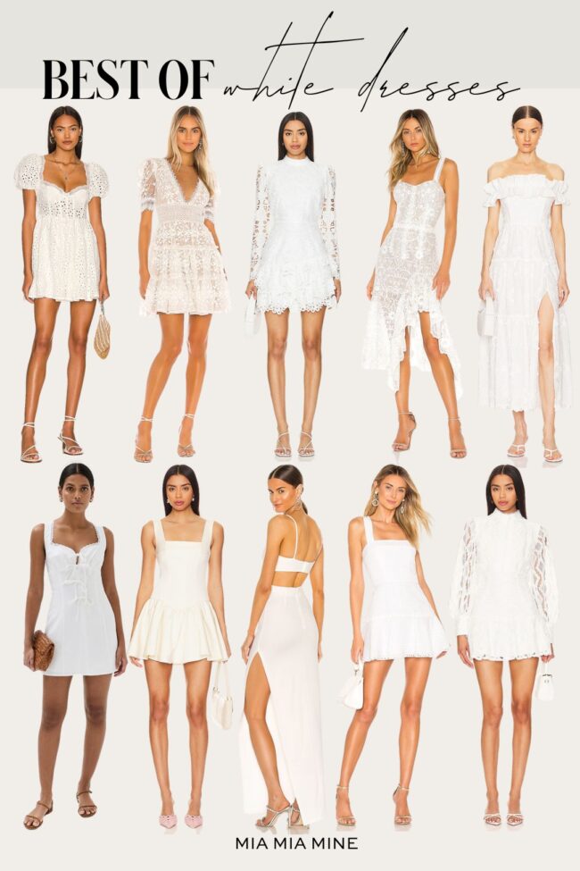 white dresses for spring