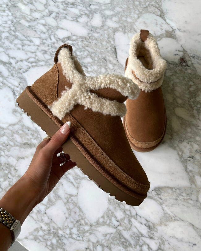 ugg mini shearling booties from the nsale