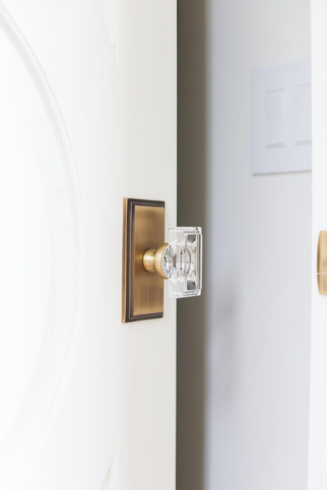 grandeur hardware vintage brass crystal knob