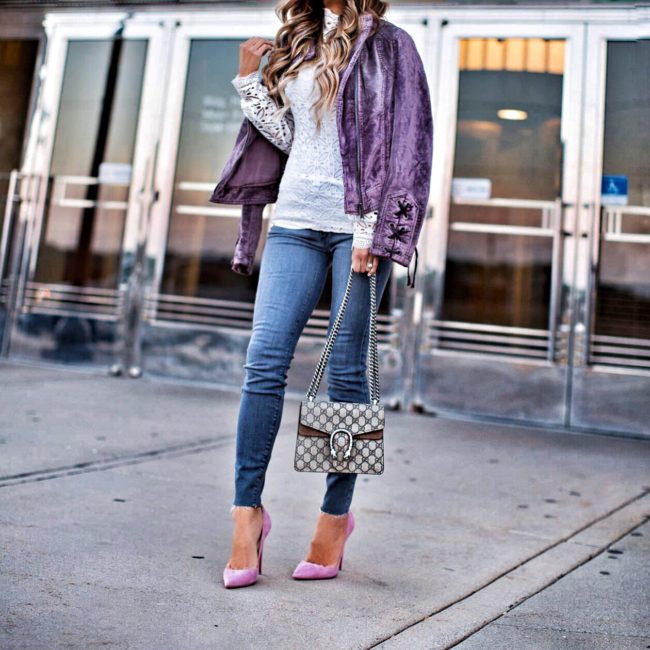 mia mia mine wearing a velvet jacket by free people