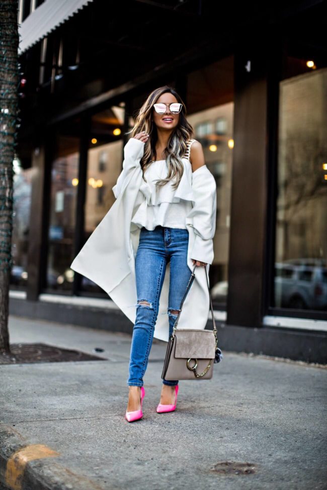 Missguided deals white coat