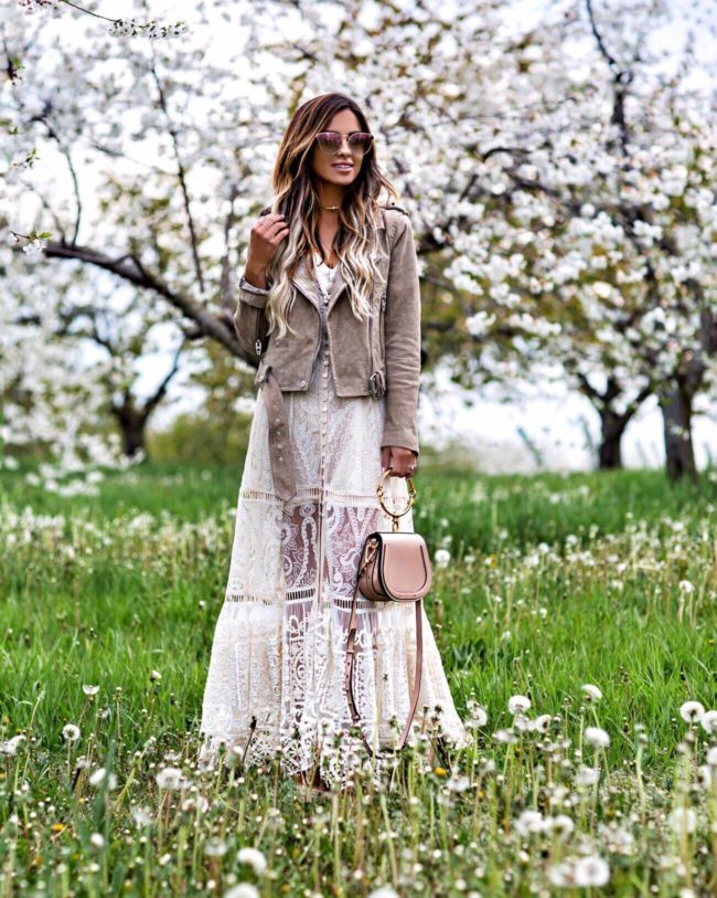 fashion blogger mia mia mine wearing a lace dress by spell & the gypsy collective