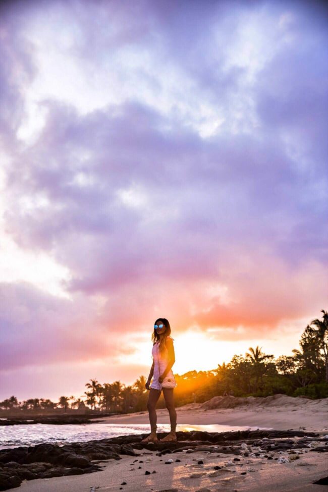 fashion blogger mia mia mine at the four seasons resort hualalai on the big island hawaii