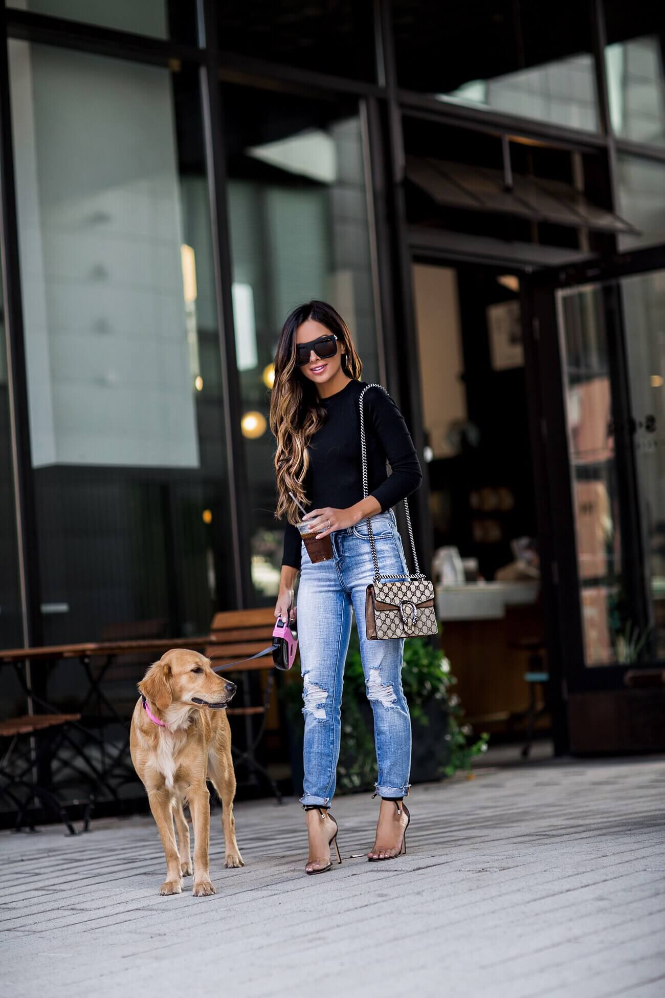 fashion blogger wearing a fall outfit from shopbop