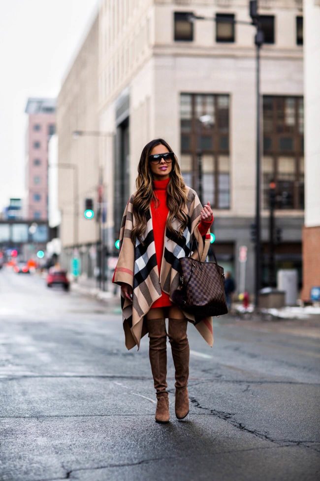 burberry poncho sweater