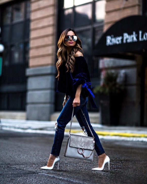 Street Style: Lace & Rips. - Mia Mia Mine  Fashion, Louis vuitton,  Neverfull outfit