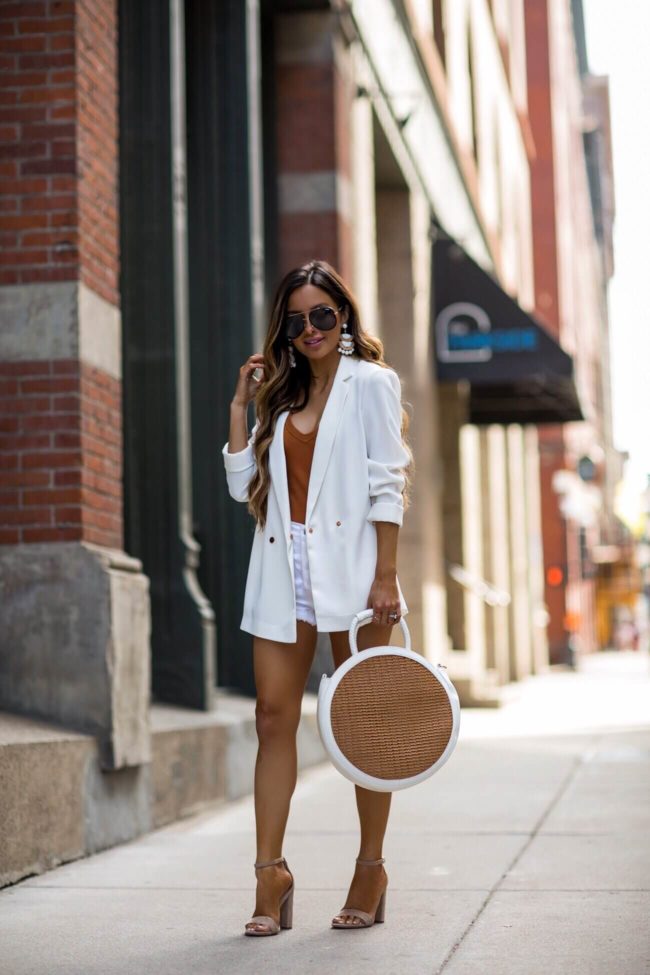 fashion blogger mia mia mine wearing an all white outfit for summer from nordstrom