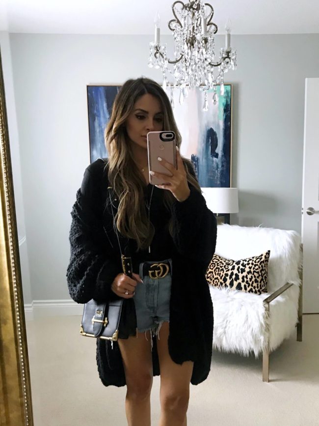 fashion blogger mia mia mine wearing a free people cardigan from the nordstrom anniversary sale 2018