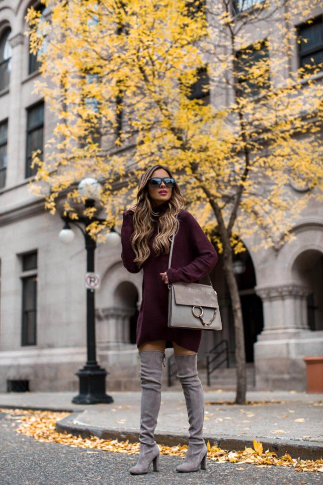 fashion blogger mia mia mine wearing chloe faye medium bag
