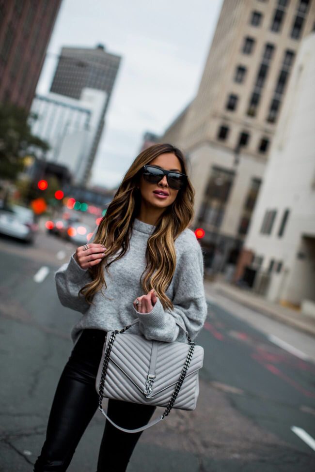 fashion blogger mia mia mine wearing a fall outfit from h&M