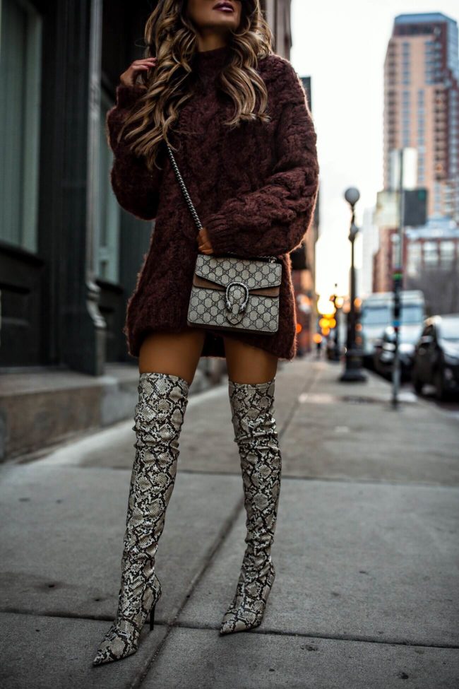fashion blogger mia mia mine wearing snakeskin boots from mango