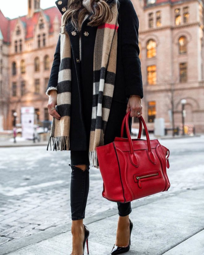 burberry scarf styling